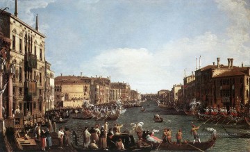 Régate sur le Grand Canal Canaletto Peinture à l'huile